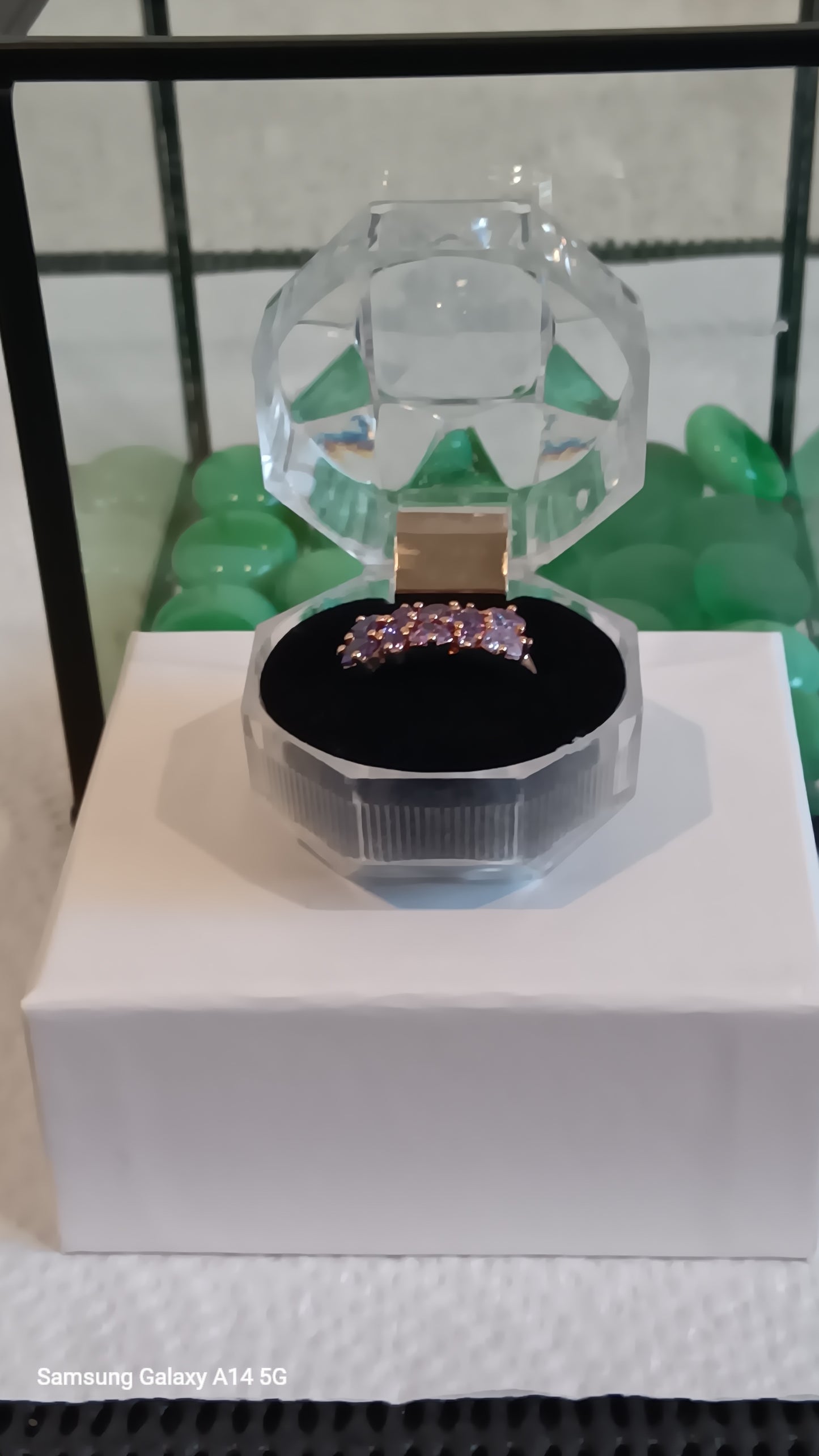 Rose gold plated ring