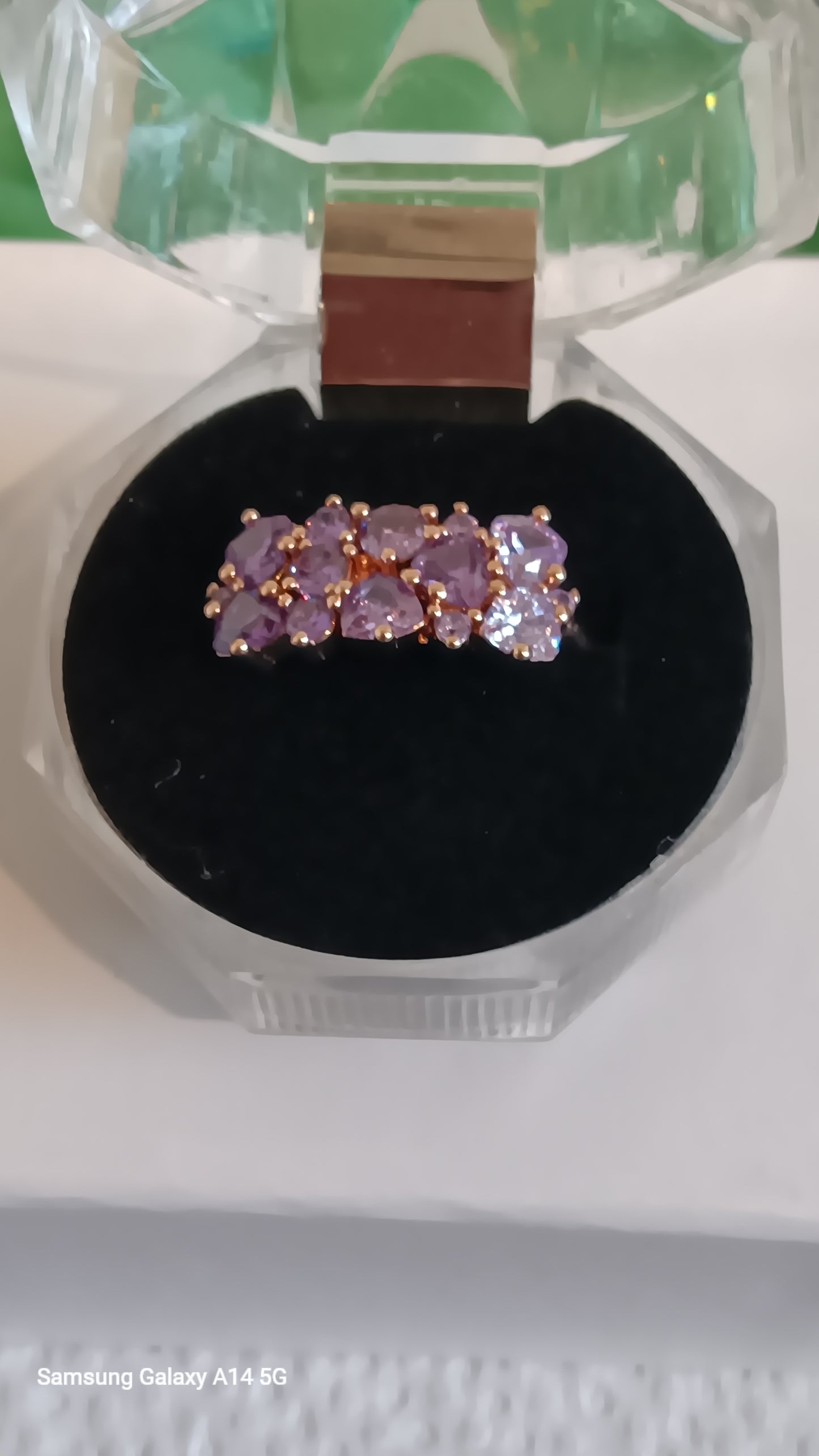 Rose gold plated ring